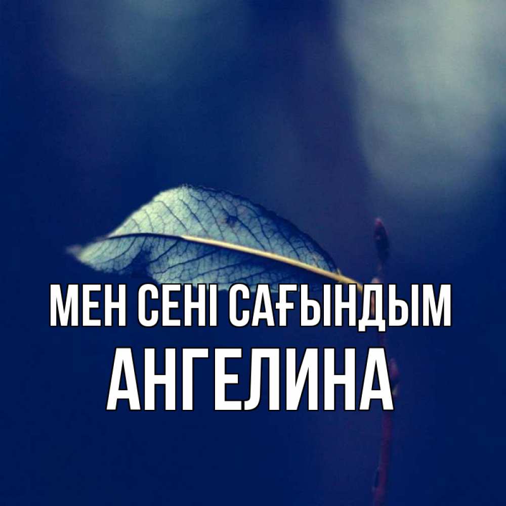 Күн сайын ашық хат с именем, Ангелина Мен сені сағындым одна ветка 1 Онлайн тегін жүктеп алу тілектері бар керемет карта 