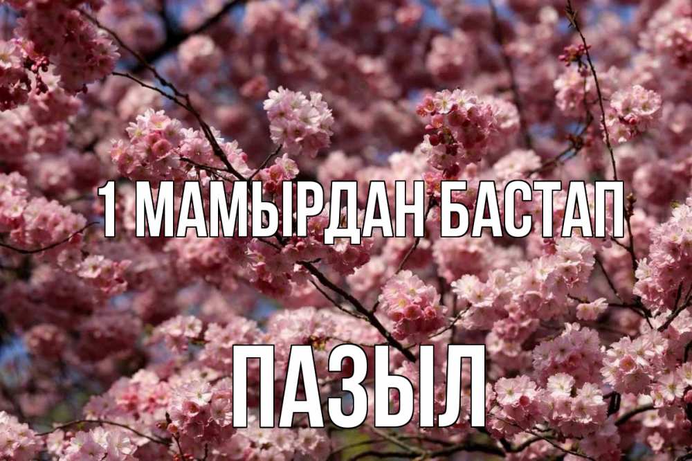 Күн сайын ашық хат с именем, ПАЗЫЛ 1 мамырдан бастап С 1 мая Онлайн тегін жүктеп алу тілектері бар керемет карта 