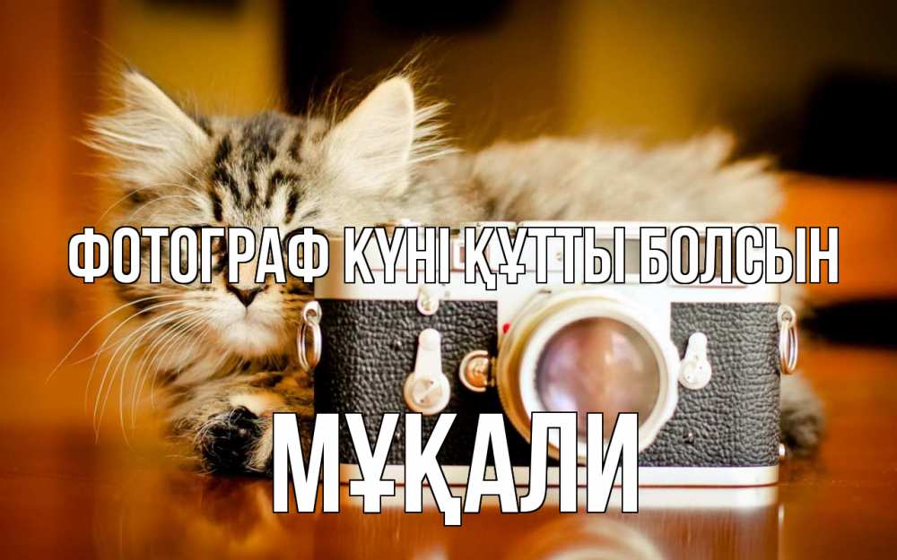 Күн сайын ашық хат с именем, МҰҚАЛИ Фотограф күні құтты болсын с днем фотографа Онлайн тегін жүктеп алу тілектері бар керемет карта 