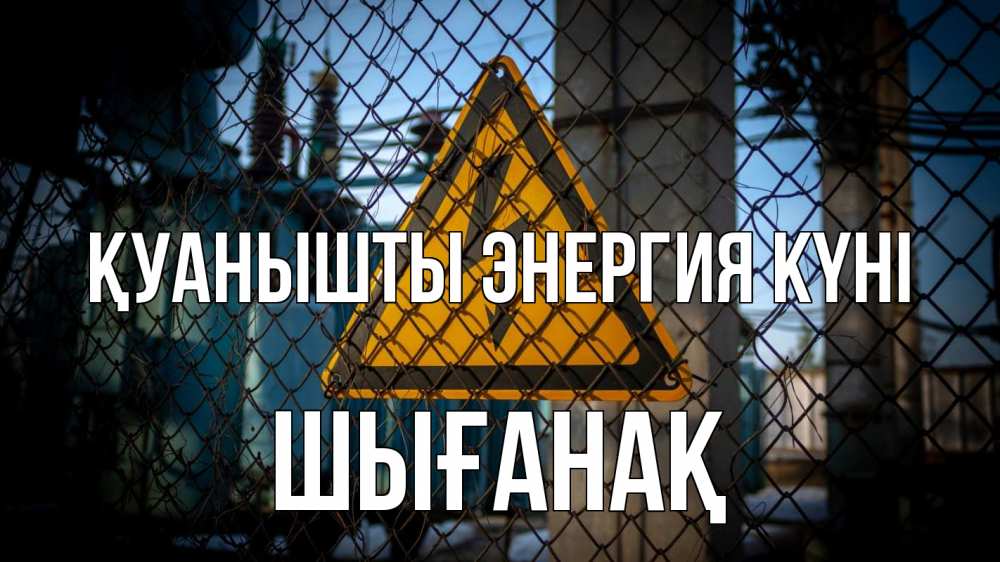 Күн сайын ашық хат с именем, ШЫҒАНАҚ Қуанышты энергия күні трансформаторная подстанция Онлайн тегін жүктеп алу тілектері бар керемет карта 