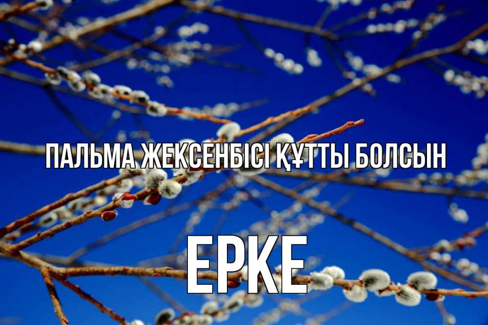 Күн сайын ашық хат с именем, ЕРКЕ Пальма жексенбісі құтты болсын верба Онлайн тегін жүктеп алу тілектері бар керемет карта 