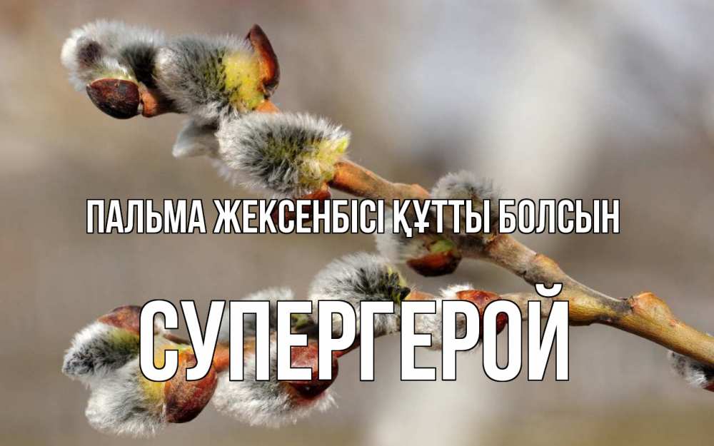 Күн сайын ашық хат с именем, Супергерой Пальма жексенбісі құтты болсын Верба Онлайн тегін жүктеп алу тілектері бар керемет карта 