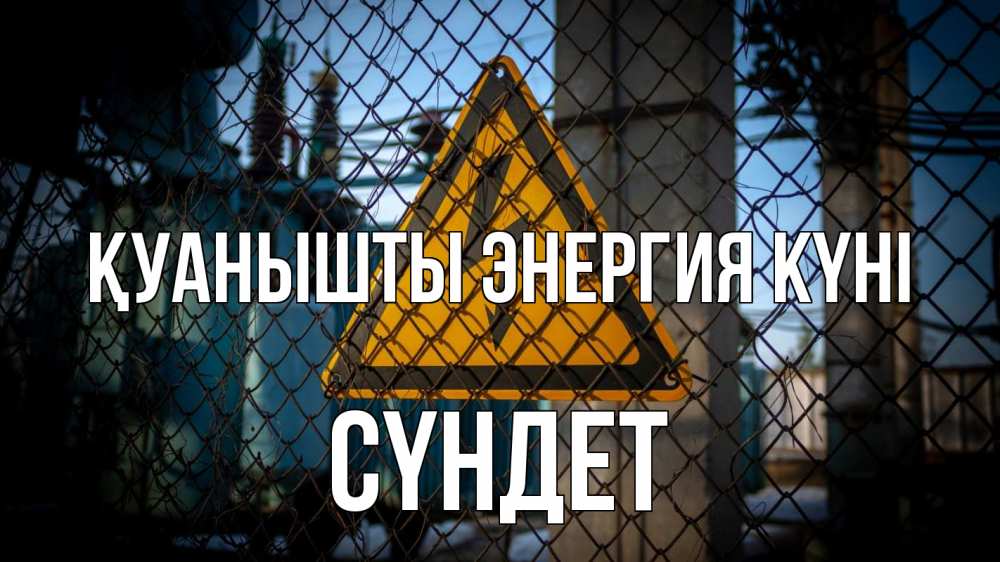 Күн сайын ашық хат с именем, СҮНДЕТ Қуанышты энергия күні трансформаторная подстанция Онлайн тегін жүктеп алу тілектері бар керемет карта 