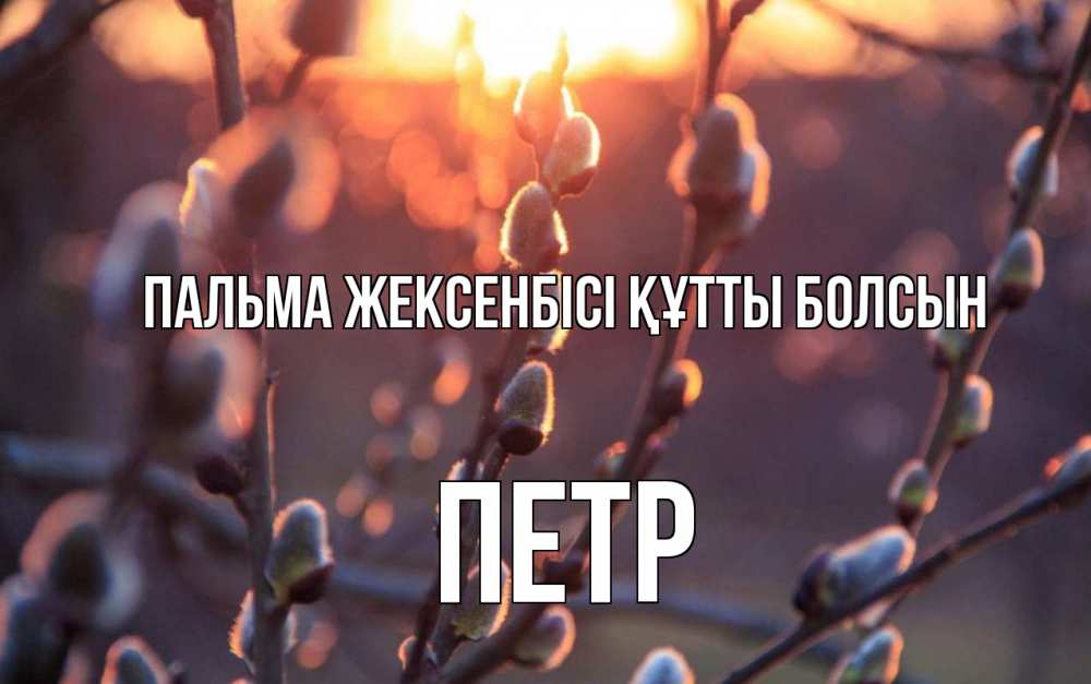 Күн сайын ашық хат с именем, Петр Пальма жексенбісі құтты болсын верба Онлайн тегін жүктеп алу тілектері бар керемет карта 