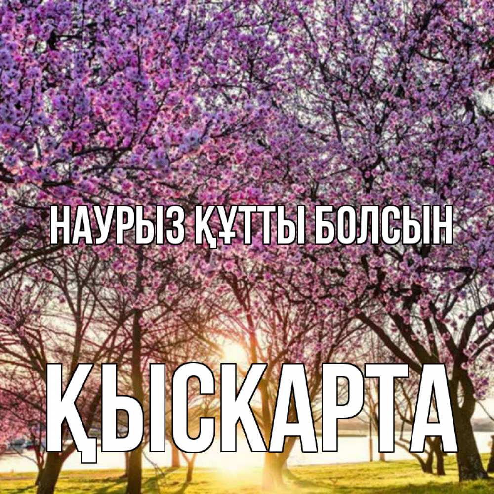 Күн сайын ашық хат с именем, Қыскарта Наурыз құтты болсын наурыз Онлайн тегін жүктеп алу тілектері бар керемет карта 