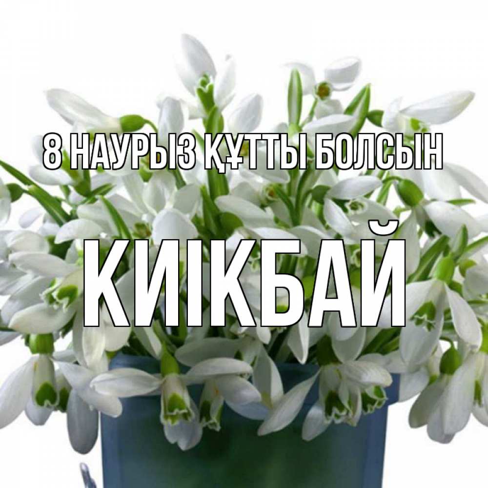 Күн сайын ашық хат с именем, Киікбай 8 наурыз құтты болсын цветы к международному женскому дню Онлайн тегін жүктеп алу тілектері бар керемет карта 