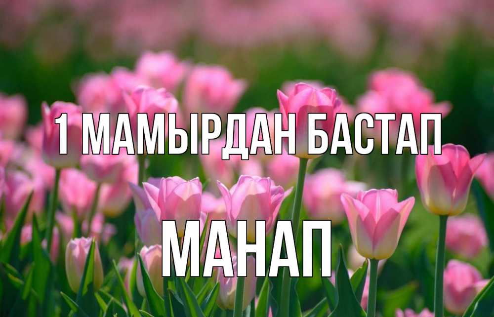 Күн сайын ашық хат с именем, МАНАП 1 мамырдан бастап С 1 мая Онлайн тегін жүктеп алу тілектері бар керемет карта 