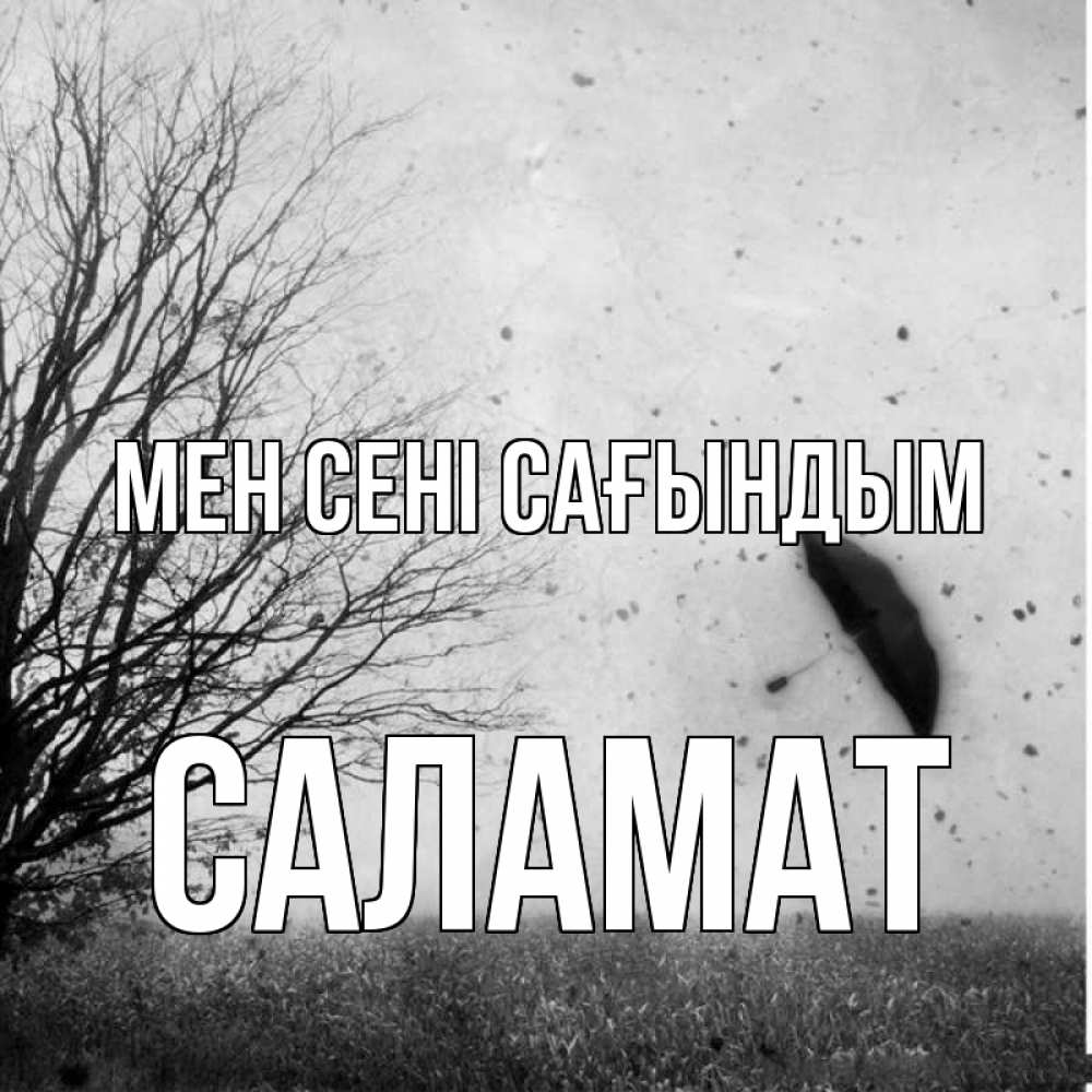 Күн сайын ашық хат с именем, САЛАМАТ Мен сені сағындым зонт летит Онлайн тегін жүктеп алу тілектері бар керемет карта 