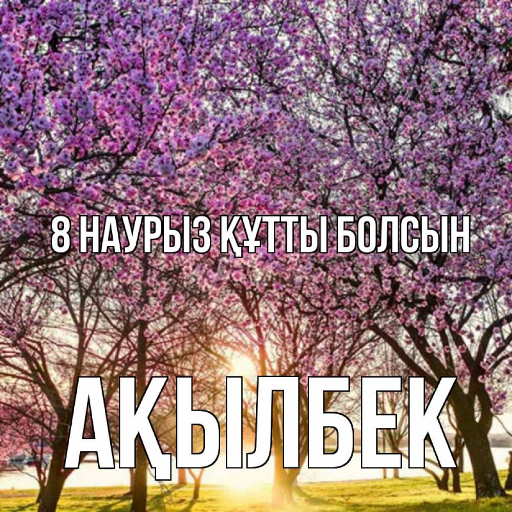 Күн сайын ашық хат с именем, Ақылбек 8 наурыз құтты болсын международный женский день Онлайн тегін жүктеп алу тілектері бар керемет карта 