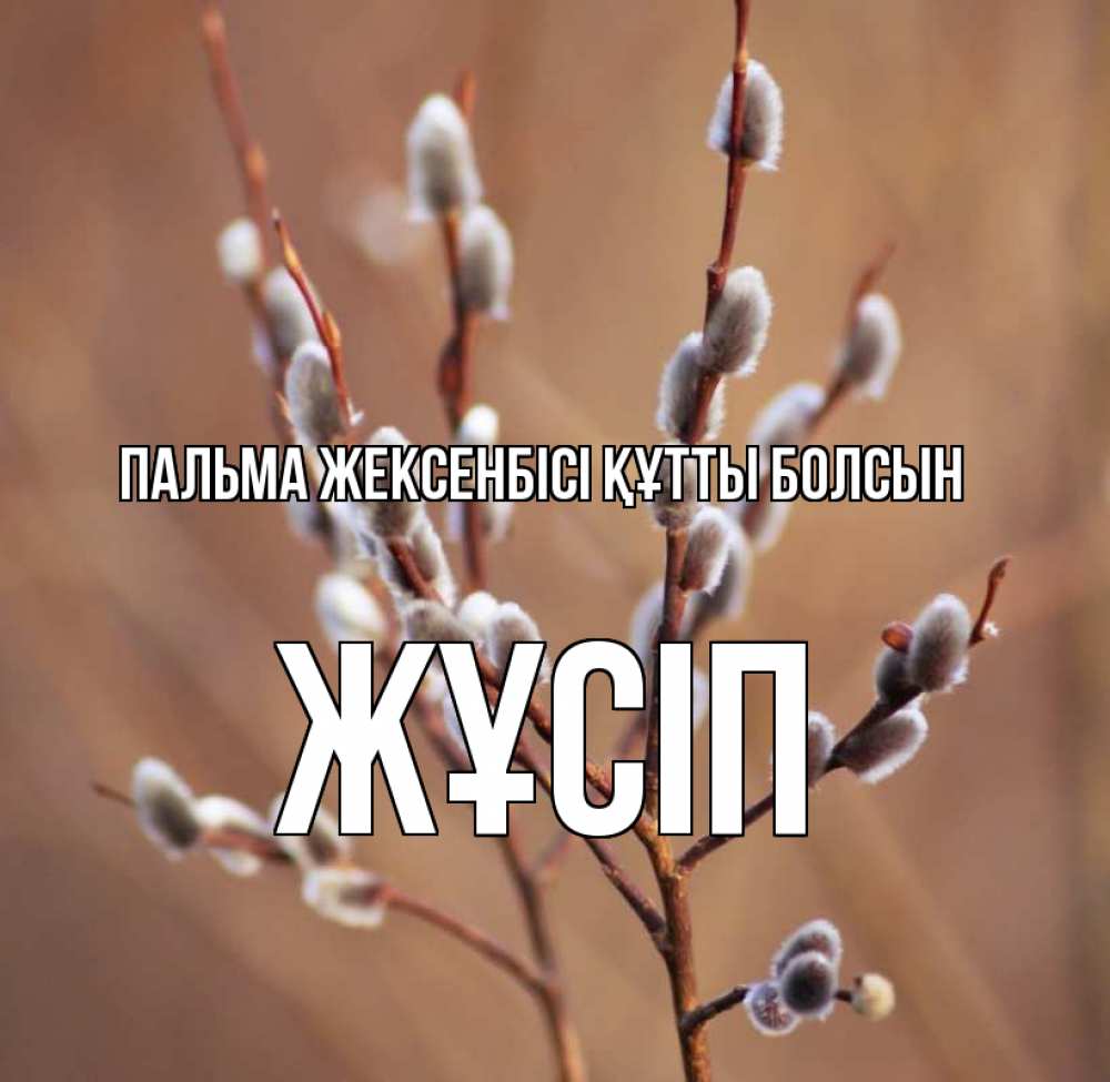 Күн сайын ашық хат с именем, Жұсіп Пальма жексенбісі құтты болсын верба Онлайн тегін жүктеп алу тілектері бар керемет карта 