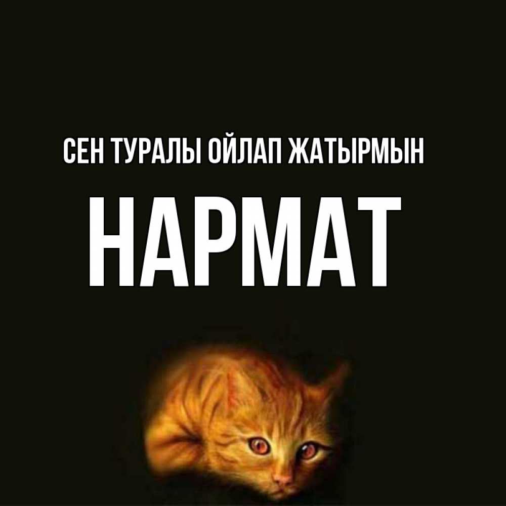 Күн сайын ашық хат с именем, Нармат Сен туралы ойлап жатырмын рыжий Онлайн тегін жүктеп алу тілектері бар керемет карта 