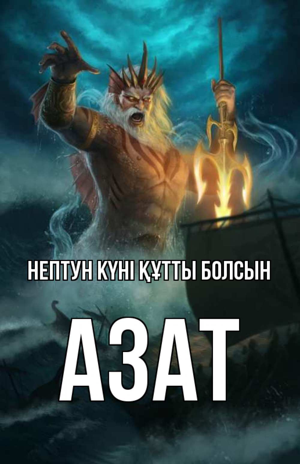 Картинка нептун күні құтты болсын, Азат