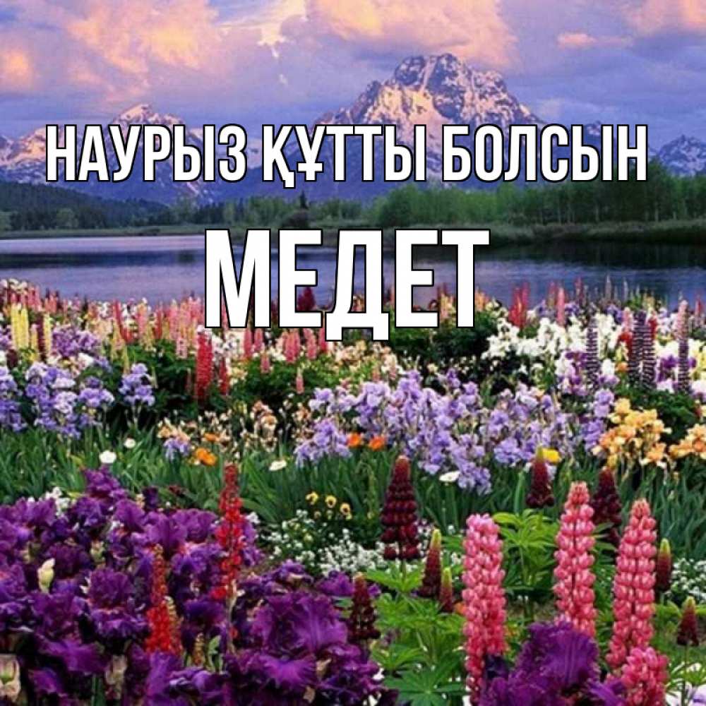 Күн сайын ашық хат с именем, МЕДЕТ Наурыз құтты болсын наурыз Онлайн тегін жүктеп алу тілектері бар керемет карта 