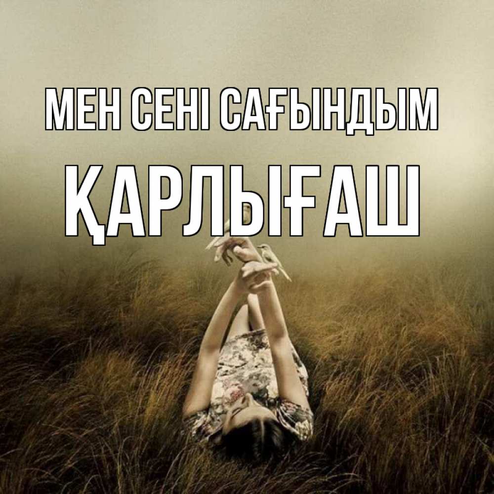 Күн сайын ашық хат с именем, ҚАРЛЫҒАШ Мен сені сағындым девушка с голубями Онлайн тегін жүктеп алу тілектері бар керемет карта 