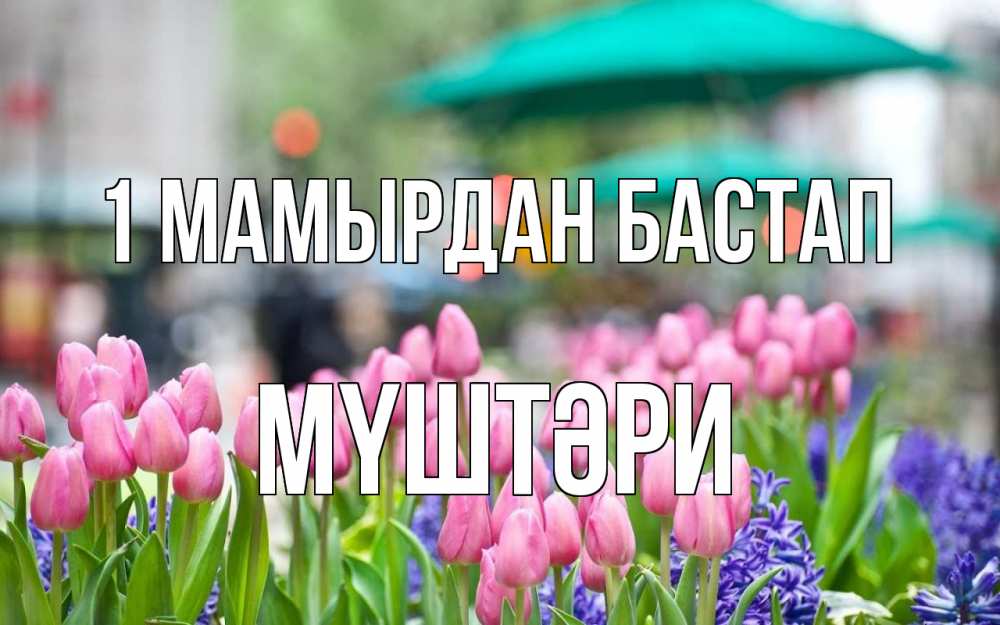 Күн сайын ашық хат с именем, МҮШТӘРИ 1 мамырдан бастап С 1 мая Онлайн тегін жүктеп алу тілектері бар керемет карта 