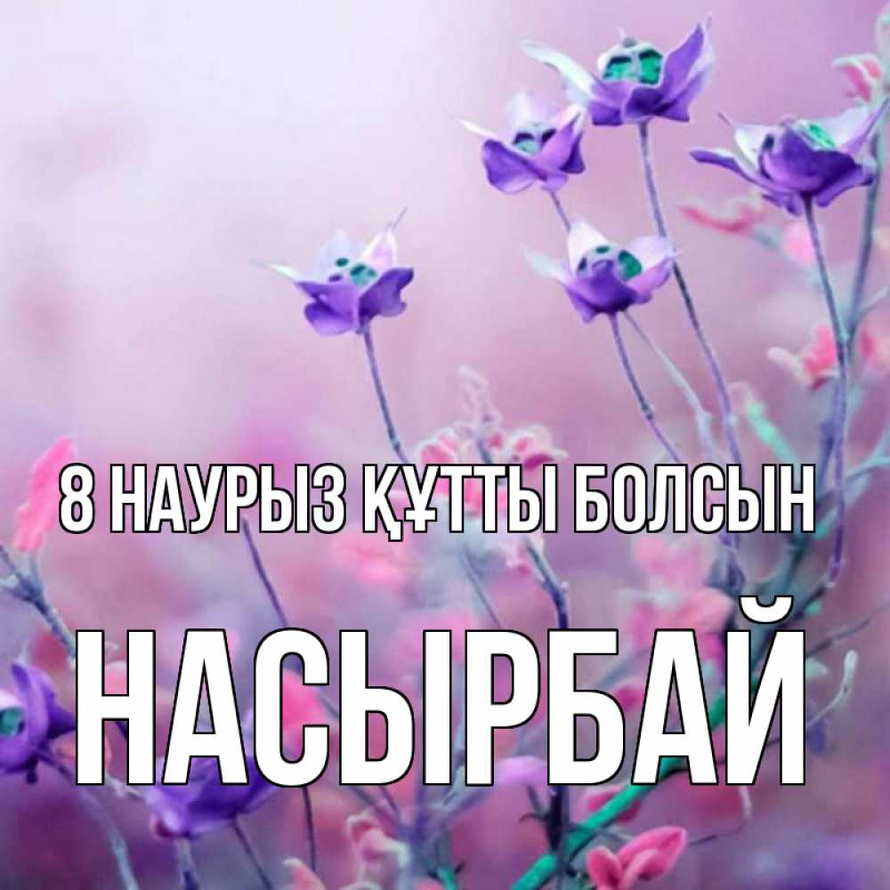 Күн сайын ашық хат с именем, Насырбай 8 наурыз құтты болсын международный женский день 2 Онлайн тегін жүктеп алу тілектері бар керемет карта 
