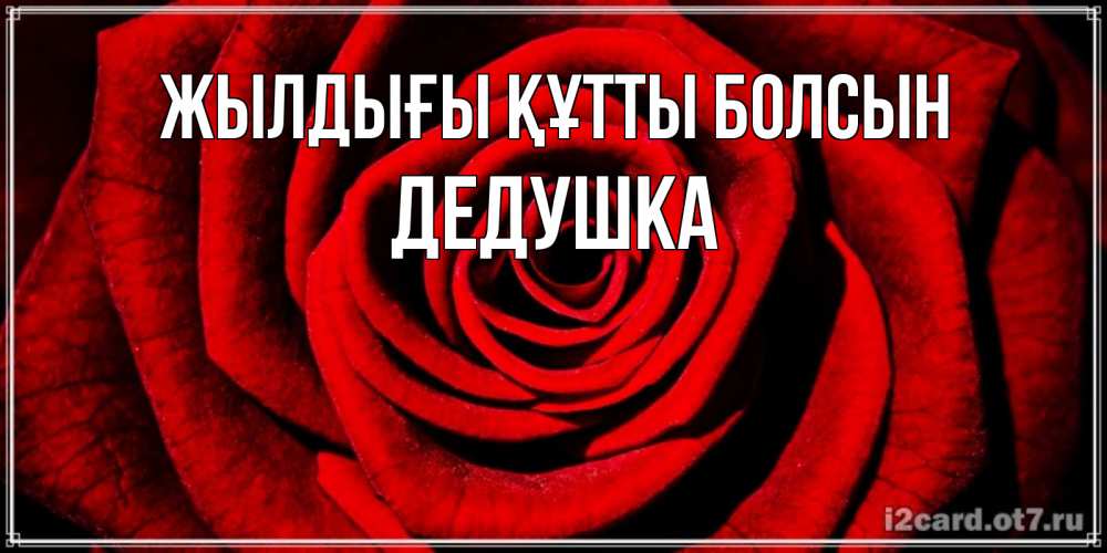 Күн сайын ашық хат с именем, Дедушка Жылдығы құтты болсын алая роза Онлайн тегін жүктеп алу тілектері бар керемет карта 
