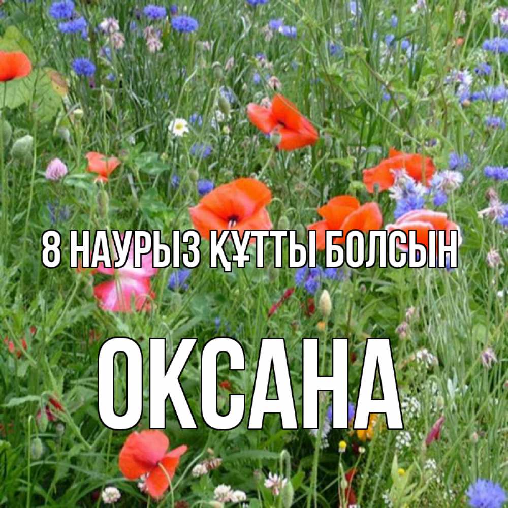 Күн сайын ашық хат с именем, Оксана 8 наурыз құтты болсын международный женский день 4 Онлайн тегін жүктеп алу тілектері бар керемет карта 