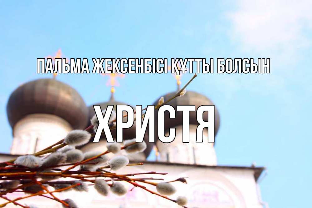 Картинка Пальма жексенбісі құтты болсын, Христя