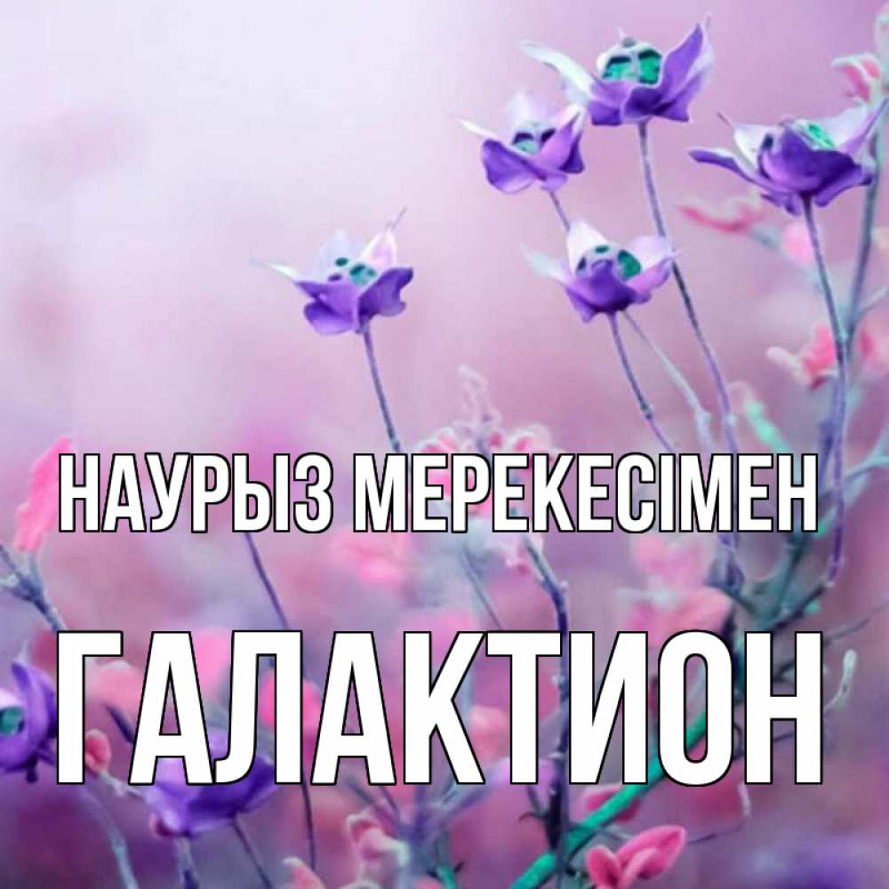 Күн сайын ашық хат с именем, Галактион Наурыз мерекесімен международный женский день 2 Онлайн тегін жүктеп алу тілектері бар керемет карта 