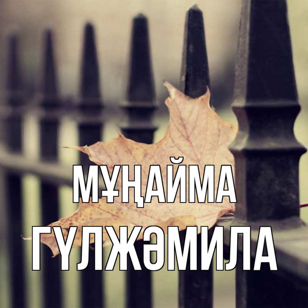 Күн сайын ашық хат с именем, ГҮЛЖӘМИЛА Мұңайма лист клена Онлайн тегін жүктеп алу тілектері бар керемет карта 