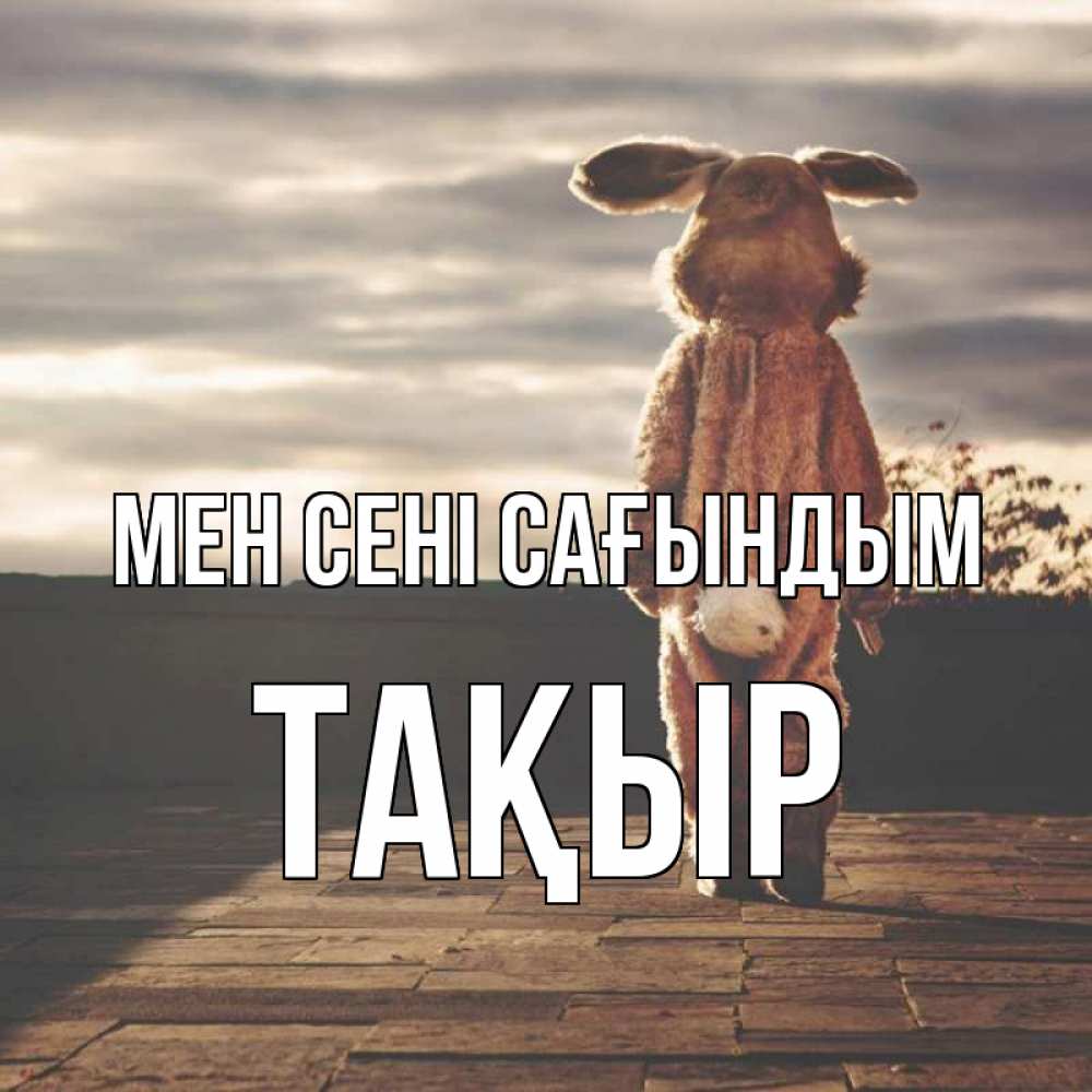 Күн сайын ашық хат с именем, ТАҚЫР Мен сені сағындым даже в костюме зайца Онлайн тегін жүктеп алу тілектері бар керемет карта 