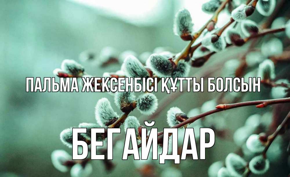 Күн сайын ашық хат с именем, Бегайдар Пальма жексенбісі құтты болсын верба Онлайн тегін жүктеп алу тілектері бар керемет карта 