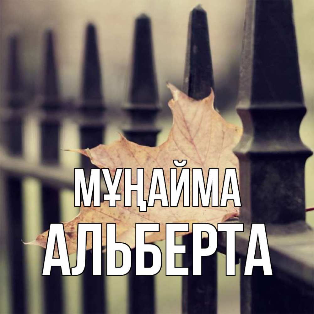 Күн сайын ашық хат с именем, Альберта Мұңайма лист клена Онлайн тегін жүктеп алу тілектері бар керемет карта 