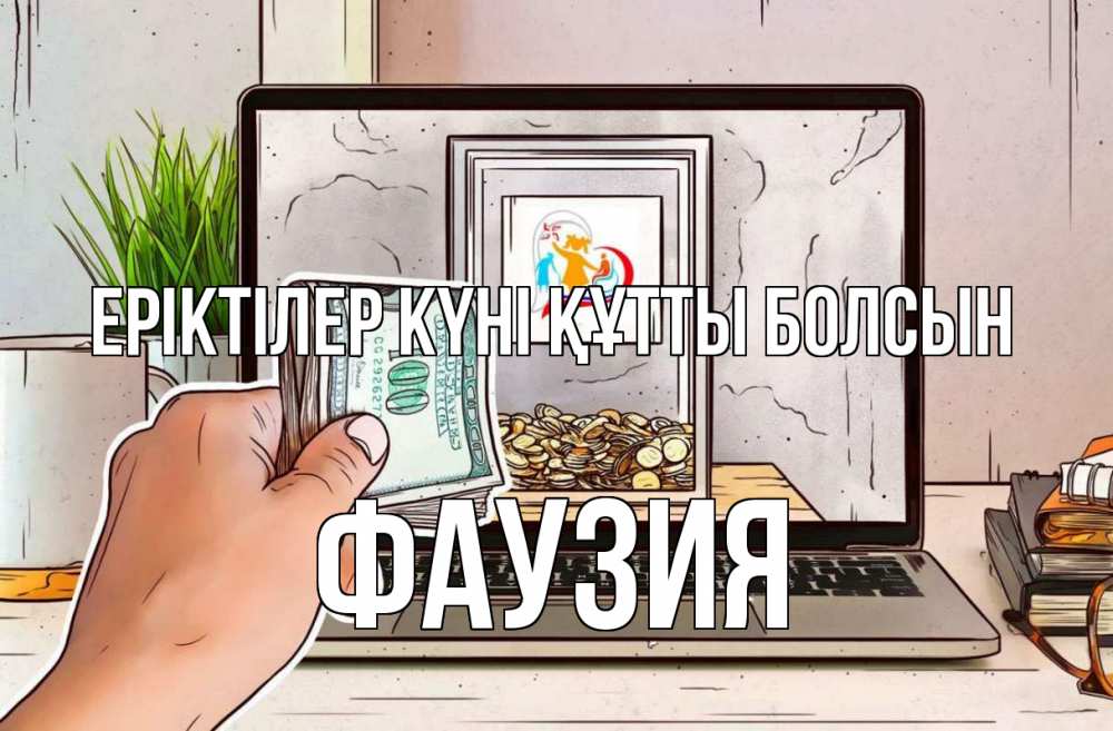 Күн сайын ашық хат с именем, ФАУЗИЯ Еріктілер күні құтты болсын С днем волонтера Онлайн тегін жүктеп алу тілектері бар керемет карта 