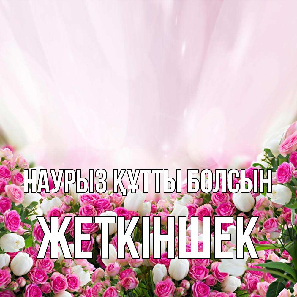 Күн сайын ашық хат с именем, Жеткіншек Наурыз құтты болсын под снегом Онлайн тегін жүктеп алу тілектері бар керемет карта 
