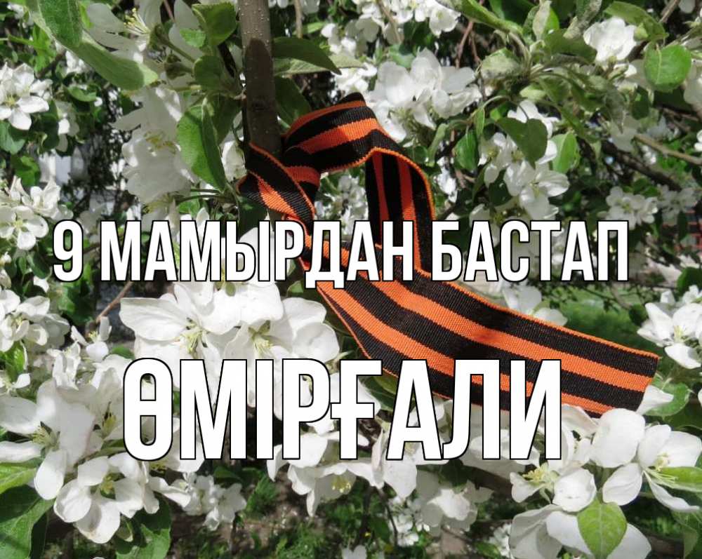 Күн сайын ашық хат с именем, ӨМІРҒАЛИ 9 мамырдан бастап 9 мая Онлайн тегін жүктеп алу тілектері бар керемет карта 