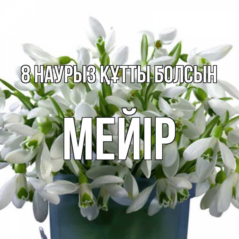 Күн сайын ашық хат с именем, МЕЙІР 8 наурыз құтты болсын цветы к международному женскому дню Онлайн тегін жүктеп алу тілектері бар керемет карта 