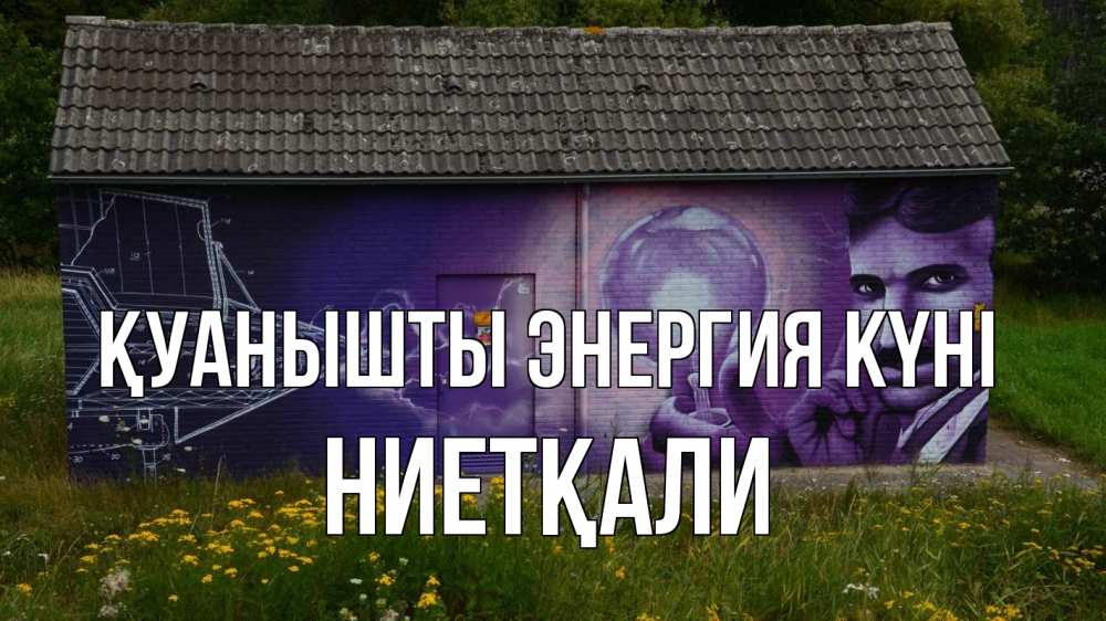 Күн сайын ашық хат с именем, НИЕТҚАЛИ Қуанышты энергия күні молнии, Тесла Онлайн тегін жүктеп алу тілектері бар керемет карта 