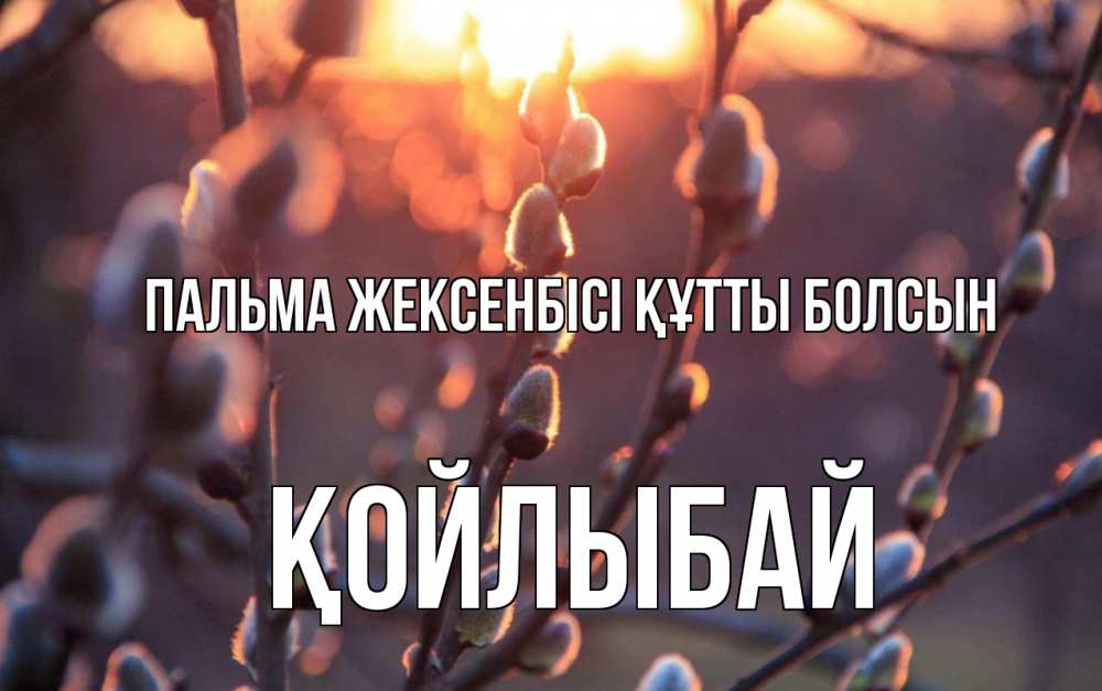 Күн сайын ашық хат с именем, Қойлыбай Пальма жексенбісі құтты болсын верба Онлайн тегін жүктеп алу тілектері бар керемет карта 