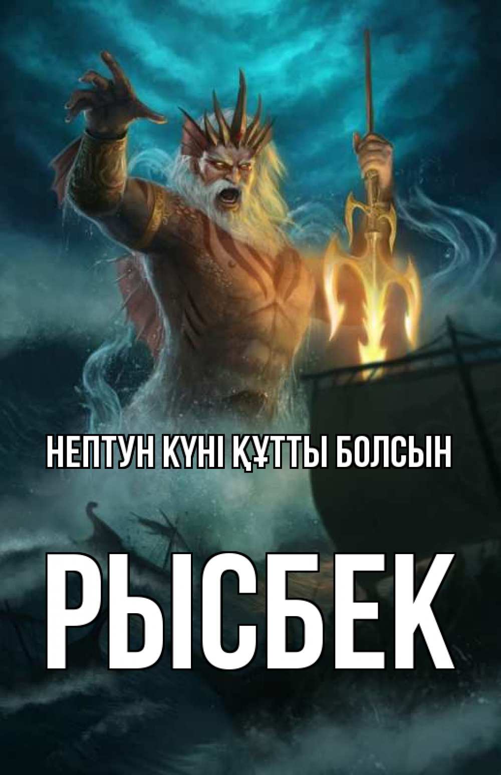 Күн сайын ашық хат с именем, РЫСБЕК нептун күні құтты болсын с днем Нептуна Онлайн тегін жүктеп алу тілектері бар керемет карта 