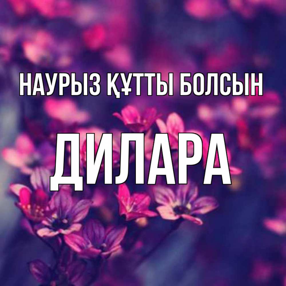 Күн сайын ашық хат с именем, Дилара Наурыз құтты болсын небольшие цветы 1 Онлайн тегін жүктеп алу тілектері бар керемет карта 