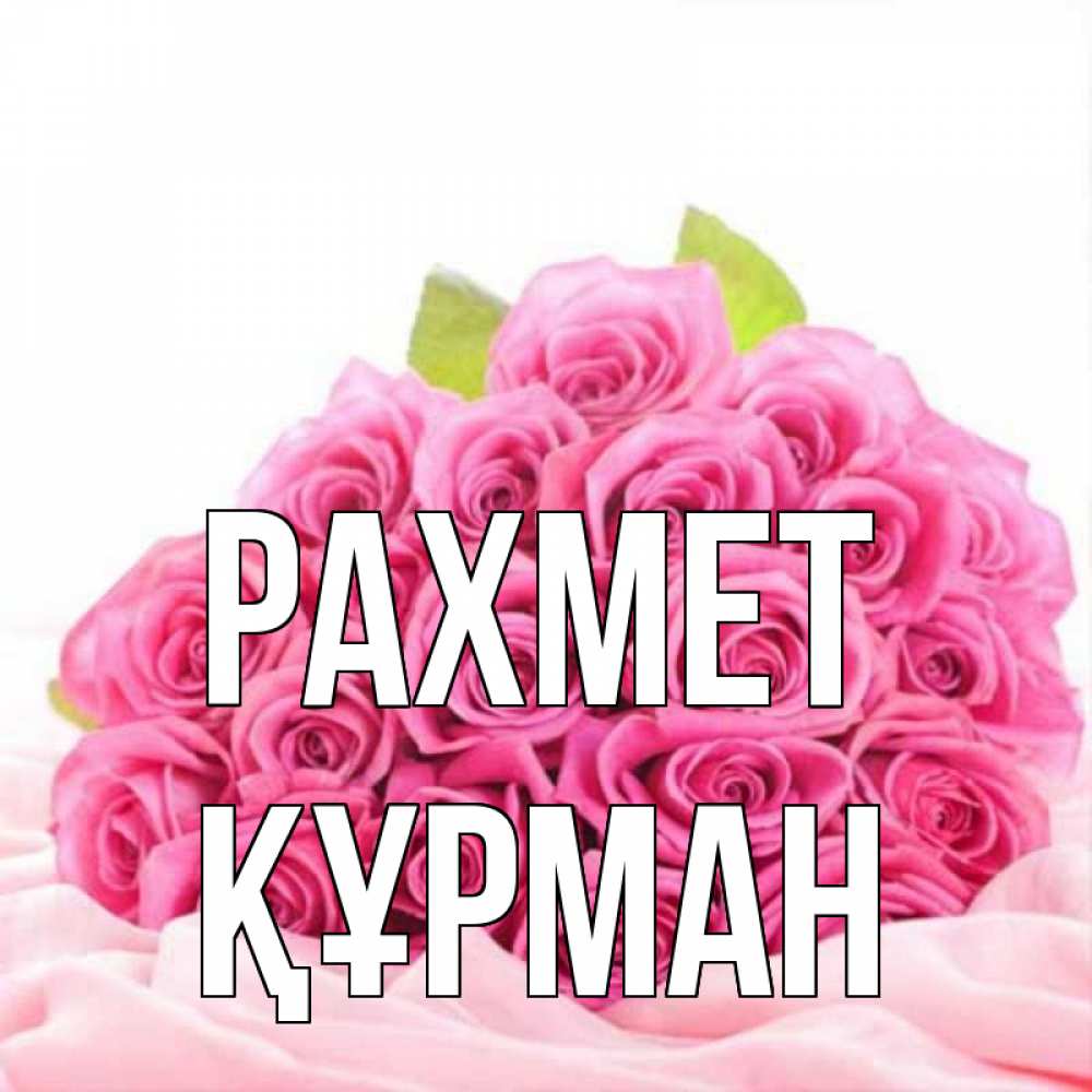 Күн сайын ашық хат с именем, ҚҰРМАН рахмет розовые розы с подписью Онлайн тегін жүктеп алу тілектері бар керемет карта 