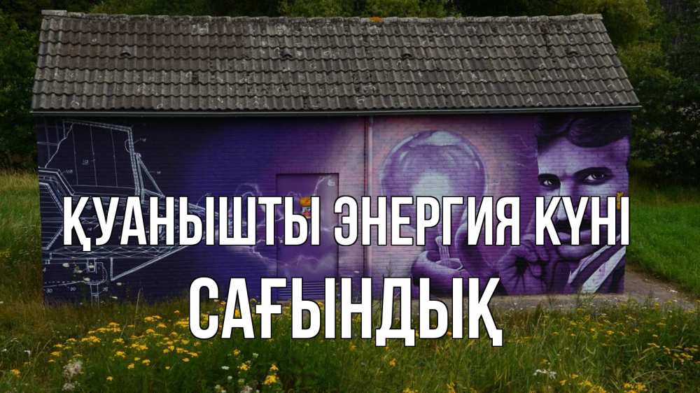 Күн сайын ашық хат с именем, САҒЫНДЫҚ Қуанышты энергия күні молнии, Тесла Онлайн тегін жүктеп алу тілектері бар керемет карта 