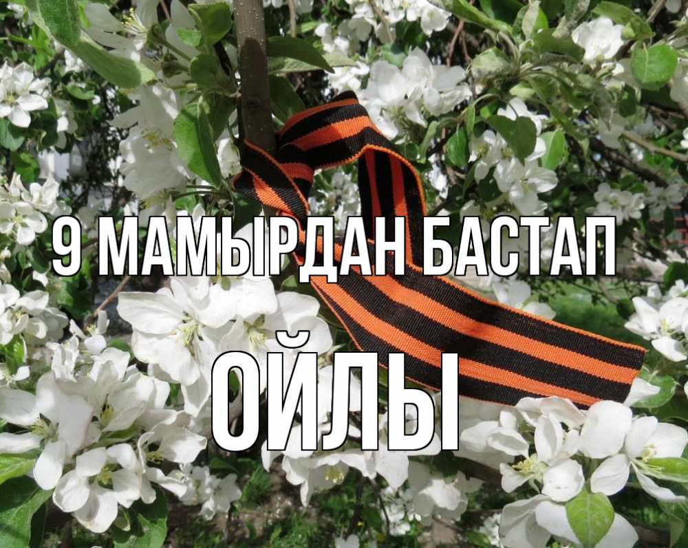 Күн сайын ашық хат с именем, ОЙЛЫ 9 мамырдан бастап 9 мая Онлайн тегін жүктеп алу тілектері бар керемет карта 