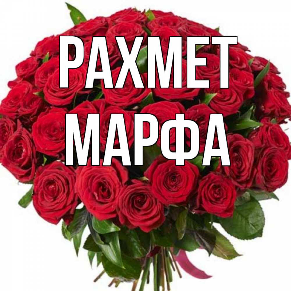 Күн сайын ашық хат с именем, Марфа рахмет букет красных роз Онлайн тегін жүктеп алу тілектері бар керемет карта 
