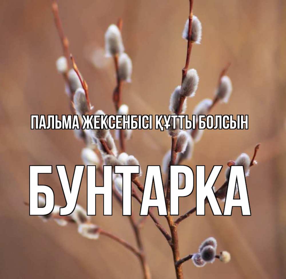 Күн сайын ашық хат с именем, Бунтарка Пальма жексенбісі құтты болсын верба Онлайн тегін жүктеп алу тілектері бар керемет карта 
