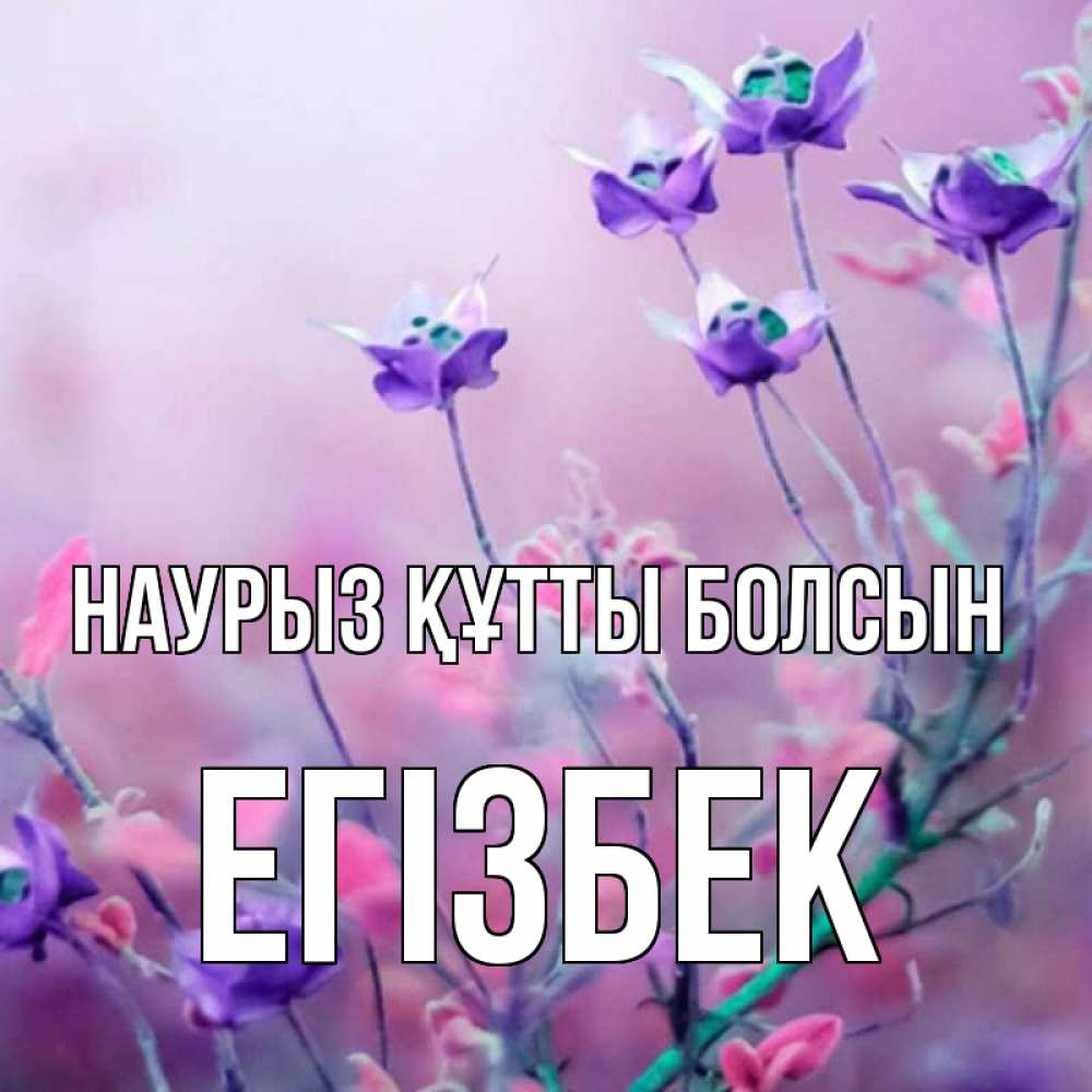 Күн сайын ашық хат с именем, Егізбек Наурыз құтты болсын наурыз  2 Онлайн тегін жүктеп алу тілектері бар керемет карта 