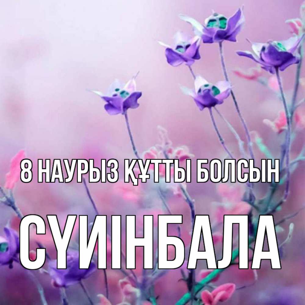 Күн сайын ашық хат с именем, СҮИІНБАЛА 8 наурыз құтты болсын международный женский день 2 Онлайн тегін жүктеп алу тілектері бар керемет карта 