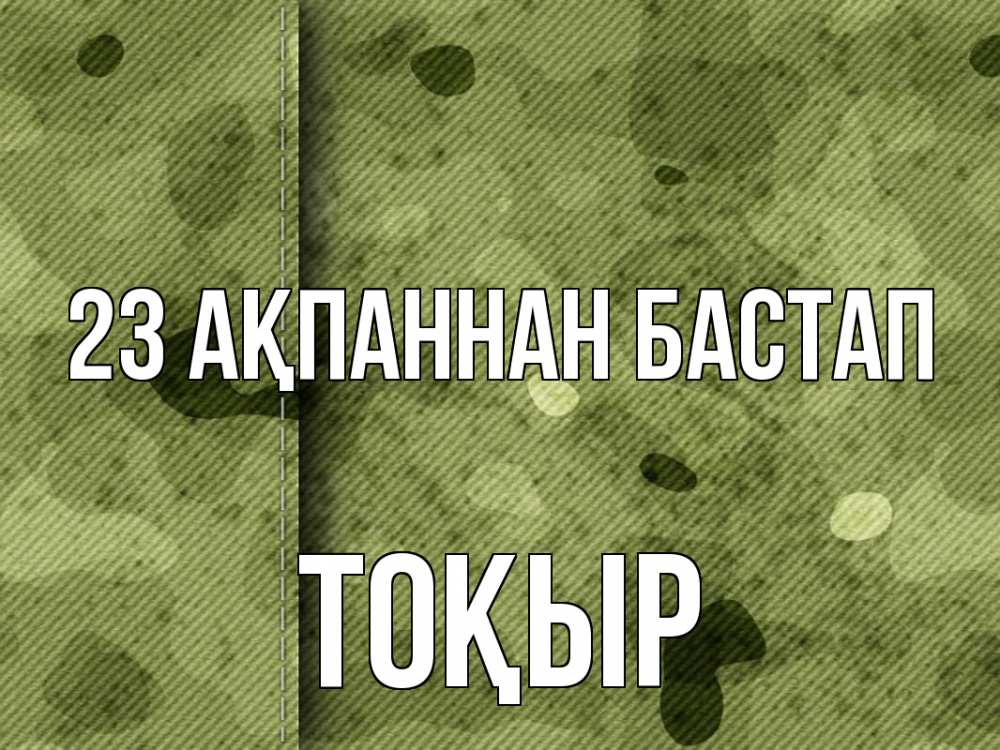 Картинка 23 ақпаннан бастап, ТОҚЫР