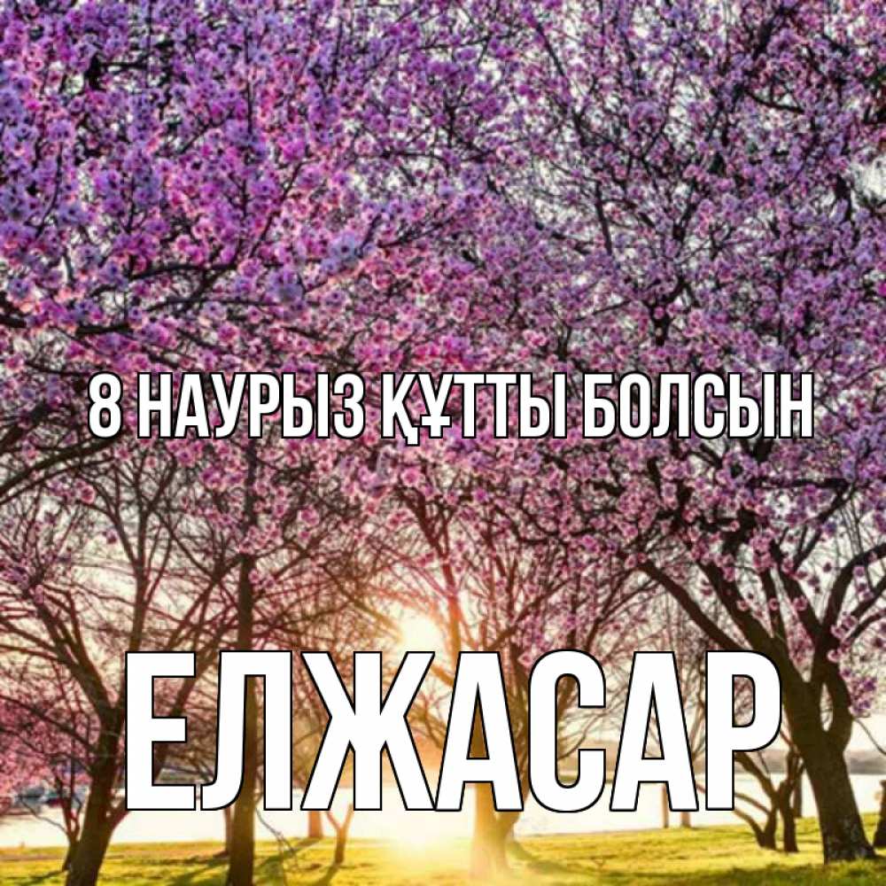 Күн сайын ашық хат с именем, Елжасар 8 наурыз құтты болсын международный женский день Онлайн тегін жүктеп алу тілектері бар керемет карта 