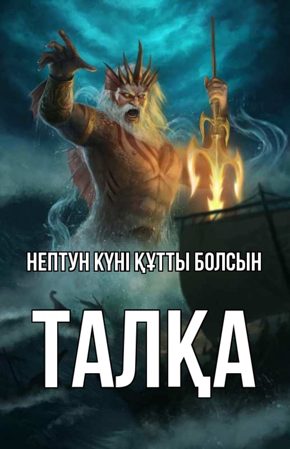 Күн сайын ашық хат с именем, ТАЛҚА нептун күні құтты болсын с днем Нептуна Онлайн тегін жүктеп алу тілектері бар керемет карта 