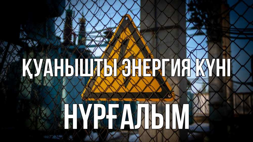 Күн сайын ашық хат с именем, НҮРҒАЛЫМ Қуанышты энергия күні трансформаторная подстанция Онлайн тегін жүктеп алу тілектері бар керемет карта 