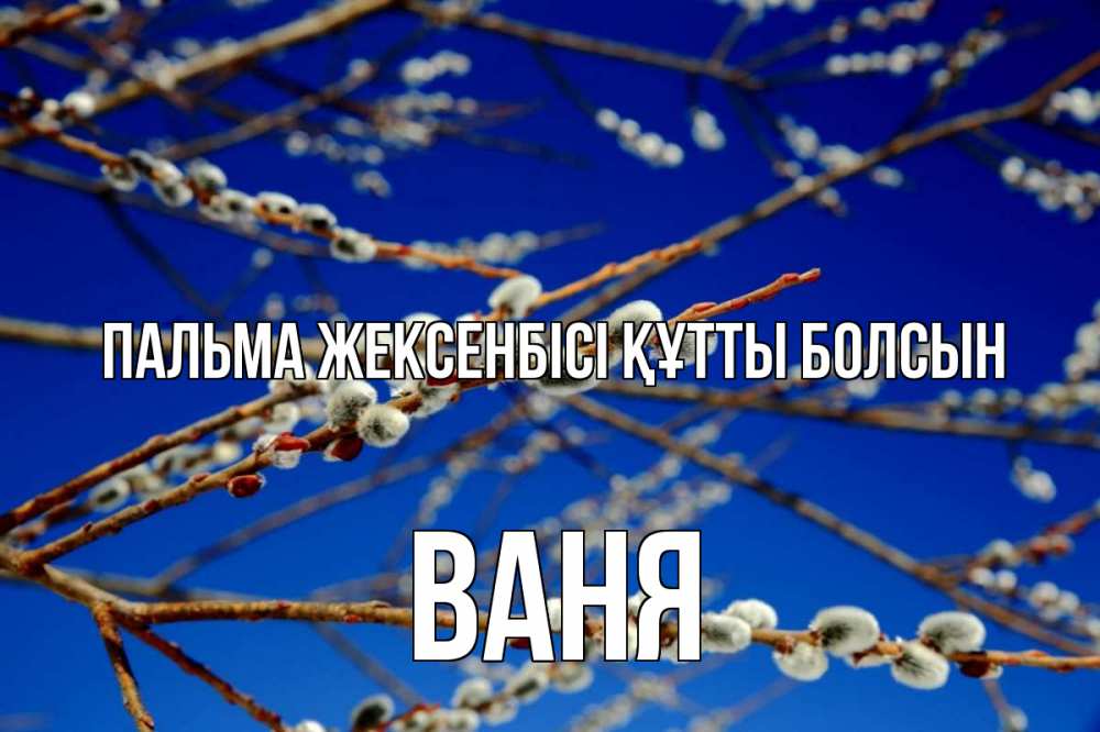 Күн сайын ашық хат с именем, Ваня Пальма жексенбісі құтты болсын верба Онлайн тегін жүктеп алу тілектері бар керемет карта 