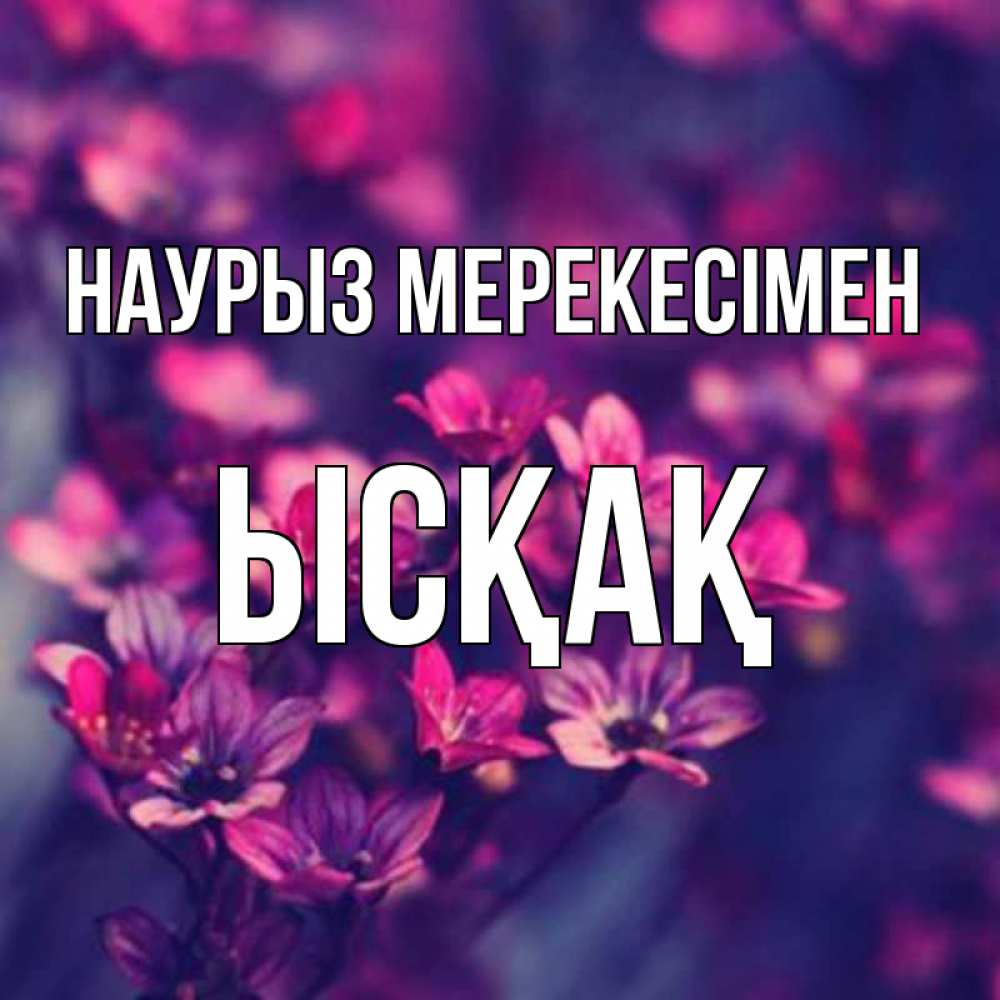 Күн сайын ашық хат с именем, ЫСҚАҚ Наурыз мерекесімен небольшие цветы 1 Онлайн тегін жүктеп алу тілектері бар керемет карта 