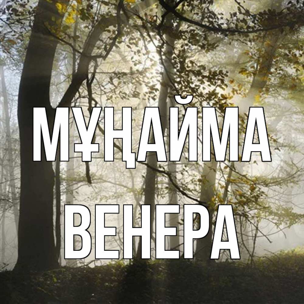 Күн сайын ашық хат с именем, Венера Мұңайма лес и свет Онлайн тегін жүктеп алу тілектері бар керемет карта 